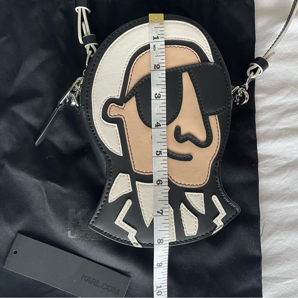 Karl Lagerfeld portrait leather bag - Picture 6 of 7